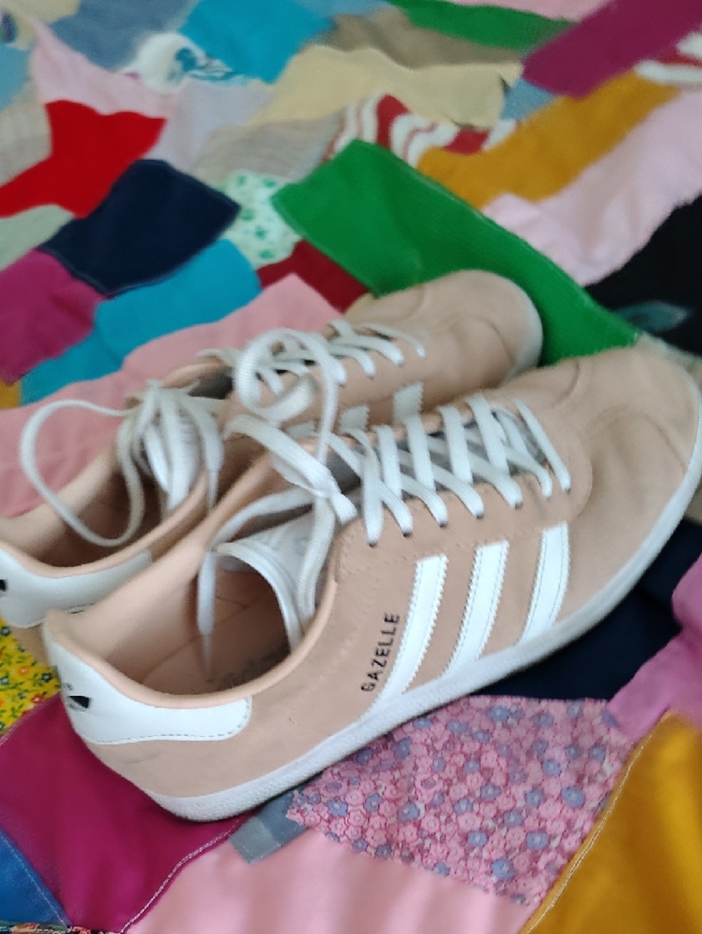 adidas Gazelle Suede Sneakers in Blush Pink & White - Picture 4 of 11